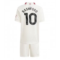 Manchester United Marcus Rashford #10 Replika babykläder Tredjeställ Barn 2023-24 Kortärmad (+ korta byxor)